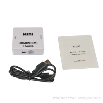 HDMI to HDMI Audio Video Converter - White
